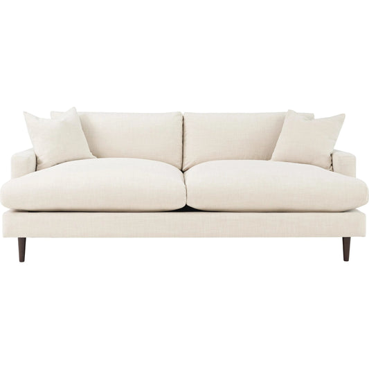 Martha Sofa by LH Imports in walnut brown. Made from birch, pine, plywood, polyester, foam, polyester fiber, feather in a modern style.