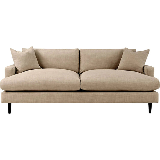 Martha Sofa by LH Imports in walnut brown. Made from birch, pine, plywood, polyester, foam, polyester fiber, feather in a modern style.