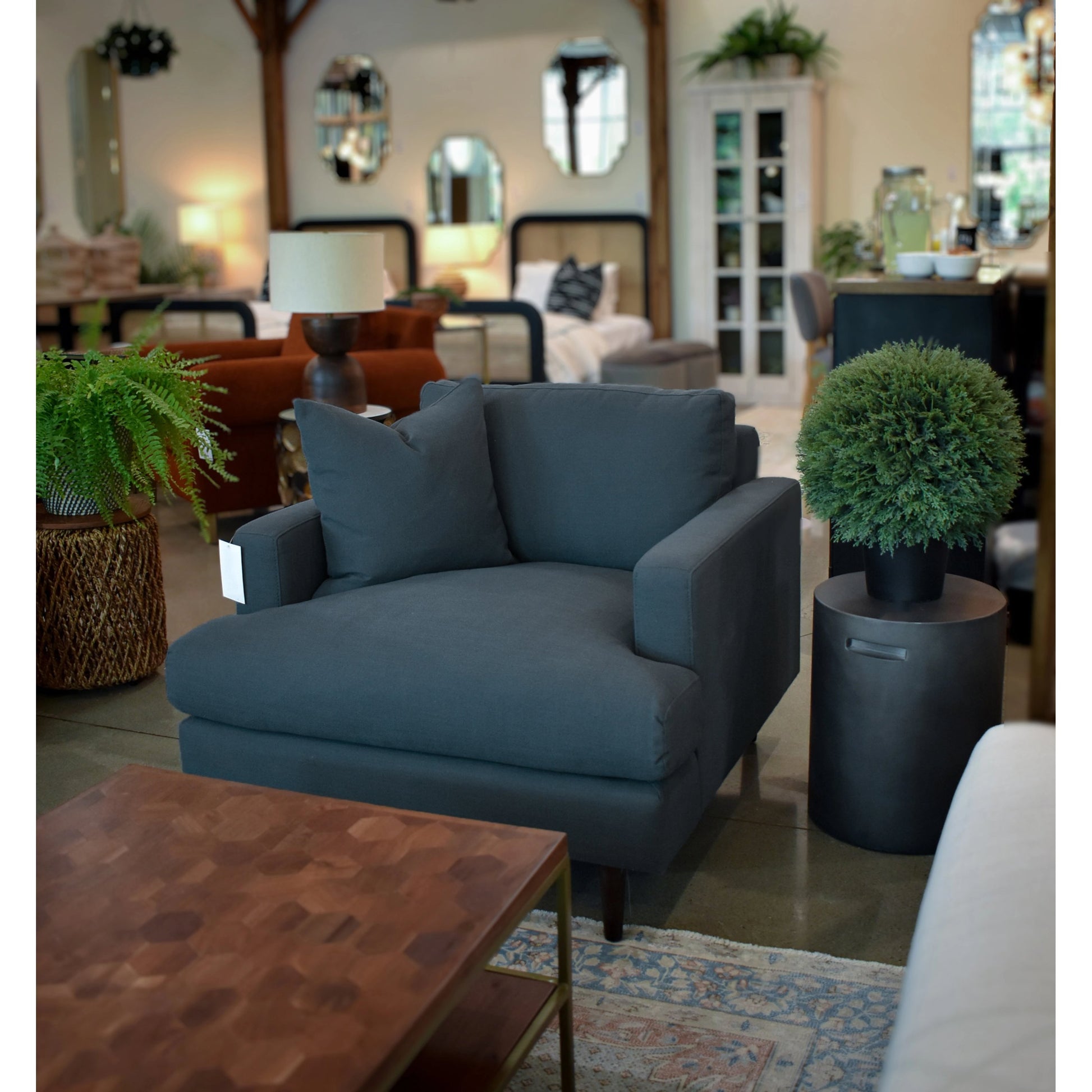 Martha Club Chair by LH Imports. Made from birch, pine, plywood, polyester, foam, polyester fiber, feather in a modern style.