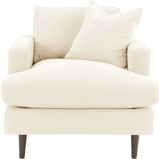 Martha Club Chair by LH Imports. Made from birch, pine, plywood, polyester, foam, polyester fiber, feather in a modern style.