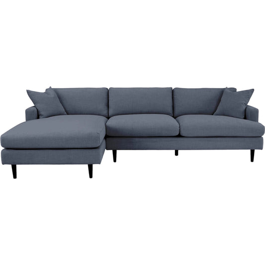 Martha Left Sectional Sofa by LH Imports in walnut brown. Made from unique in a unique style.