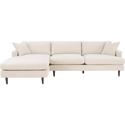 Martha Left Sectional Sofa by LH Imports in walnut brown. Made from unique in a unique style.
