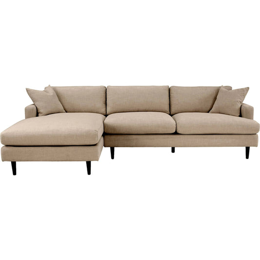 Martha Left Sectional Sofa by LH Imports in walnut brown. Made from unique in a unique style.