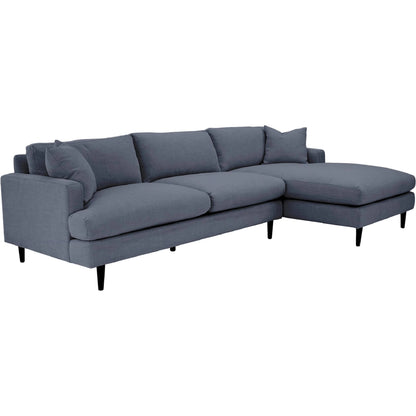 Martha Right Sectional Sofa by LH Imports in walnut brown. Made from unique in a modern style.