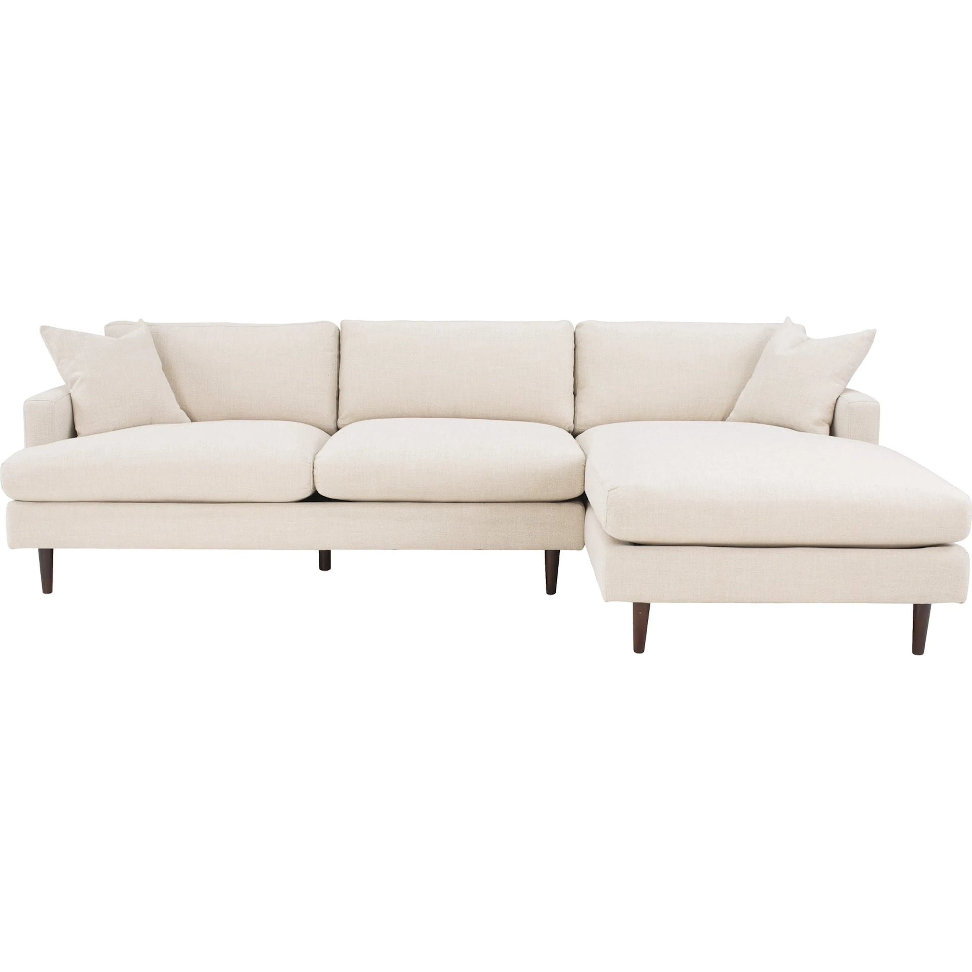 Martha Right Sectional Sofa by LH Imports in walnut brown. Made from unique in a modern style.