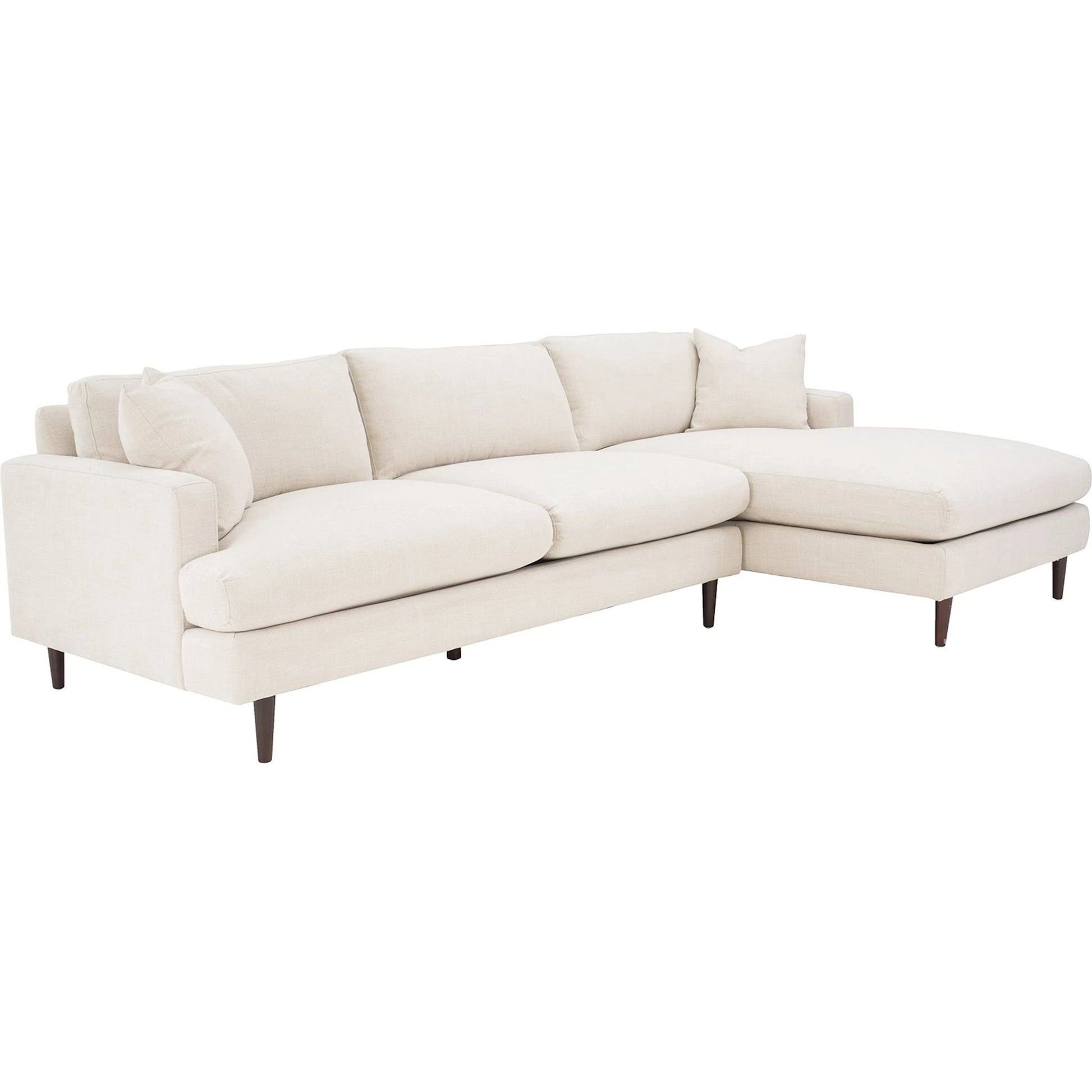 Martha Right Sectional Sofa by LH Imports in walnut brown. Made from unique in a modern style.