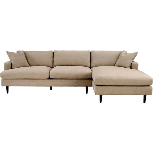 Martha Right Sectional Sofa by LH Imports in walnut brown. Made from unique in a unique style.