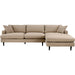 Martha Right Sectional Sofa by LH Imports in walnut brown. Made from unique in a modern style.