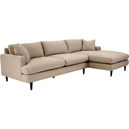 Martha Right Sectional Sofa by LH Imports in walnut brown. Made from unique in a modern style.