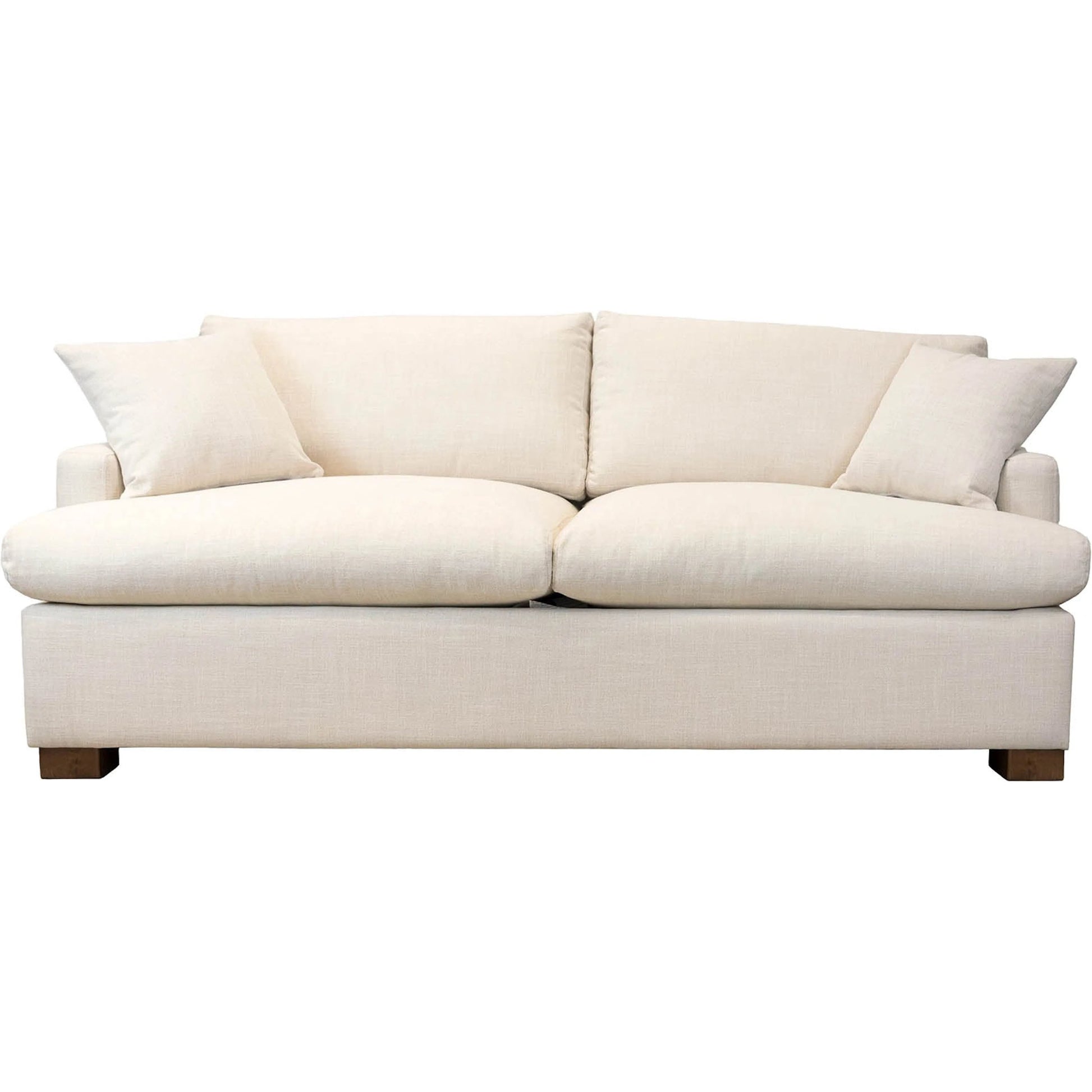 Martha Double Sofa Bed by LH Imports in walnut brown. Made from hemlock, alder, plywood, feather, polyester, foam, polyester fiber in a modern style.