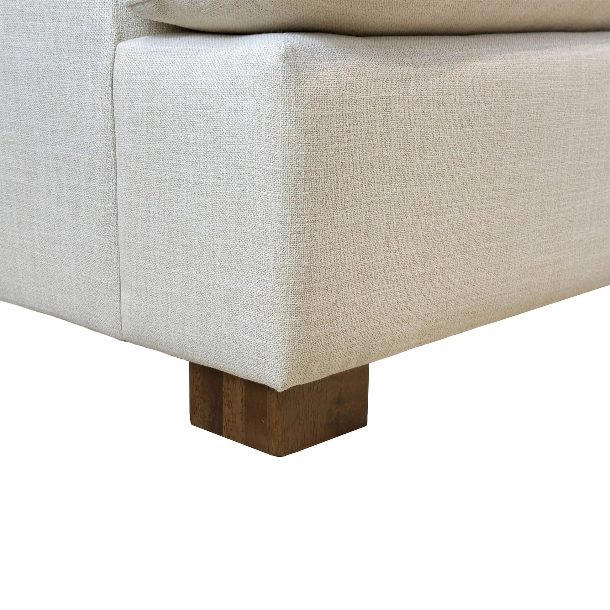 Martha Double Sofa Bed by LH Imports in walnut brown. Made from hemlock, alder, plywood, feather, polyester, foam, polyester fiber in a modern style.