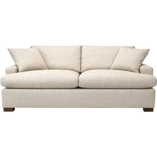 Martha Sofa Bed by LH Imports in walnut brown. Made from hemlock, alder, plywood, feather, polyester, foam, polyester fiber in a unique style.