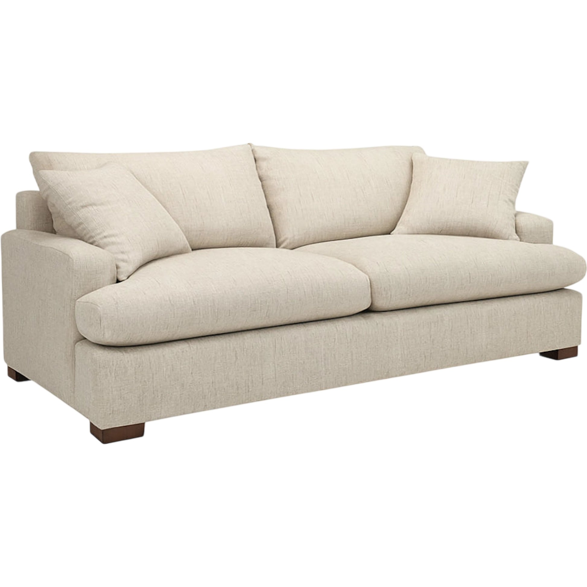 Martha Double Sofa Bed by LH Imports in walnut brown. Made from hemlock, alder, plywood, feather, polyester, foam, polyester fiber in a modern style.