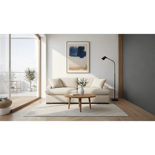 Martha Sofa Bed by LH Imports in walnut brown. Made from hemlock, alder, plywood, feather, polyester, foam, polyester fiber in a unique style.