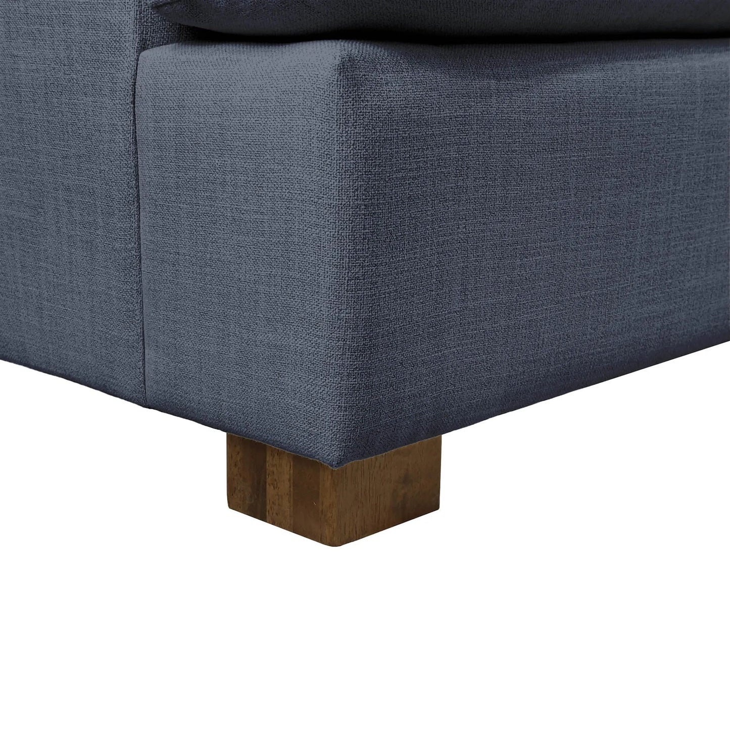 003 SI-2452929 | Closeup | Martha Double Sofa Bed by LH Imports in walnut brown. Made from hemlock, alder, plywood, feather, polyester, foam, polyester fiber in a modern style.