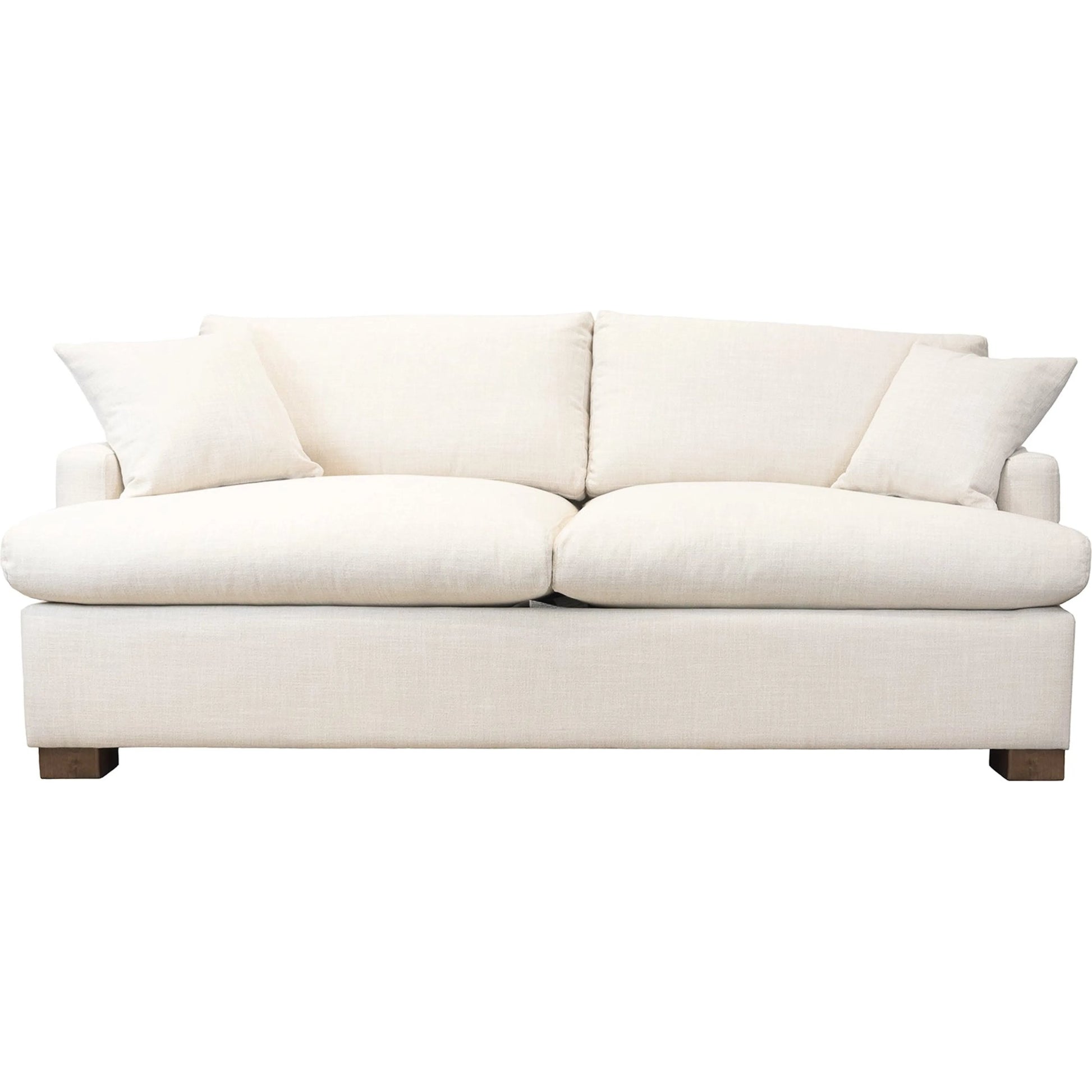 Martha Double Sofa Bed by LH Imports in walnut brown. Made from hemlock, alder, plywood, feather, polyester, foam, polyester fiber in a modern style.