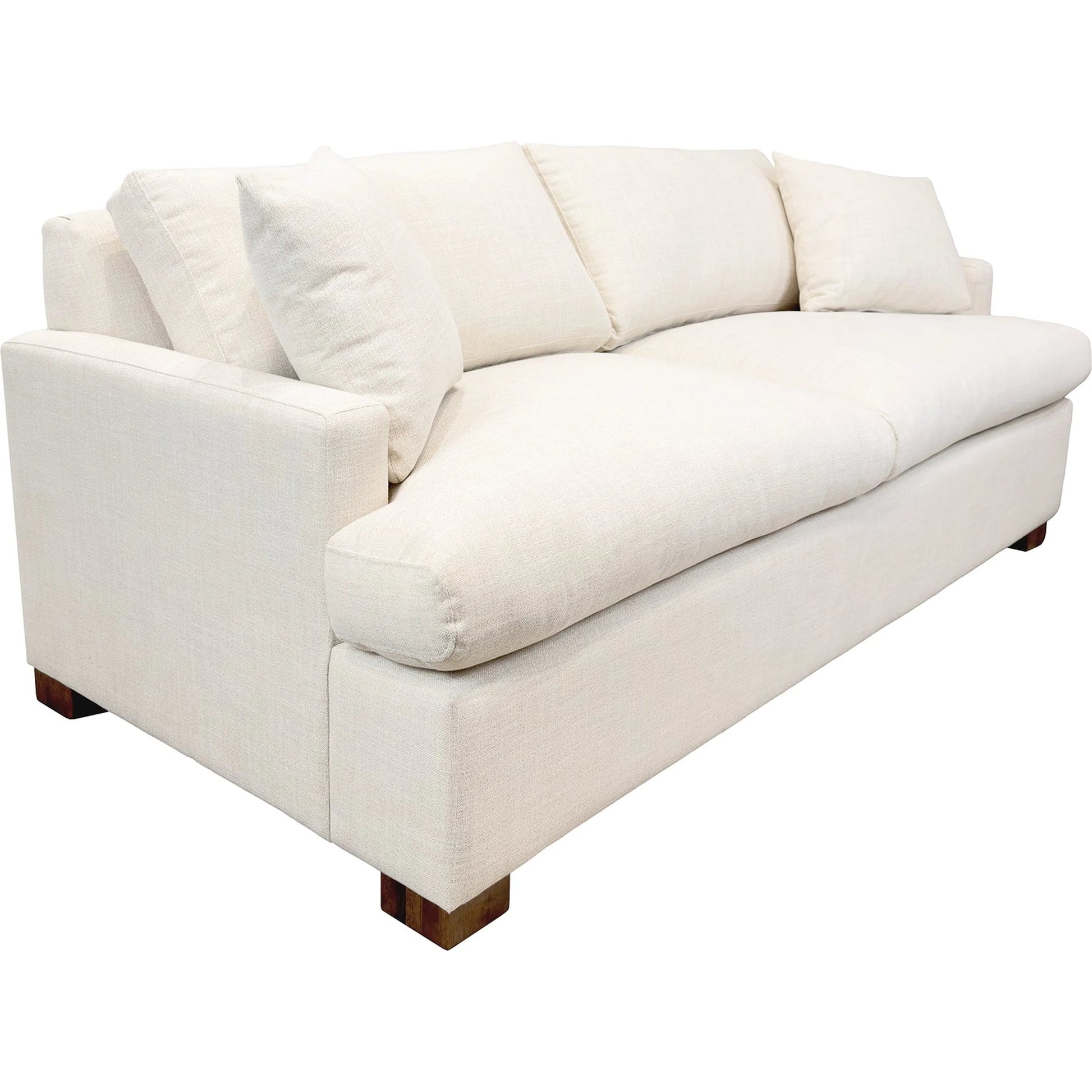 Martha Double Sofa Bed by LH Imports in walnut brown. Made from hemlock, alder, plywood, feather, polyester, foam, polyester fiber in a modern style.