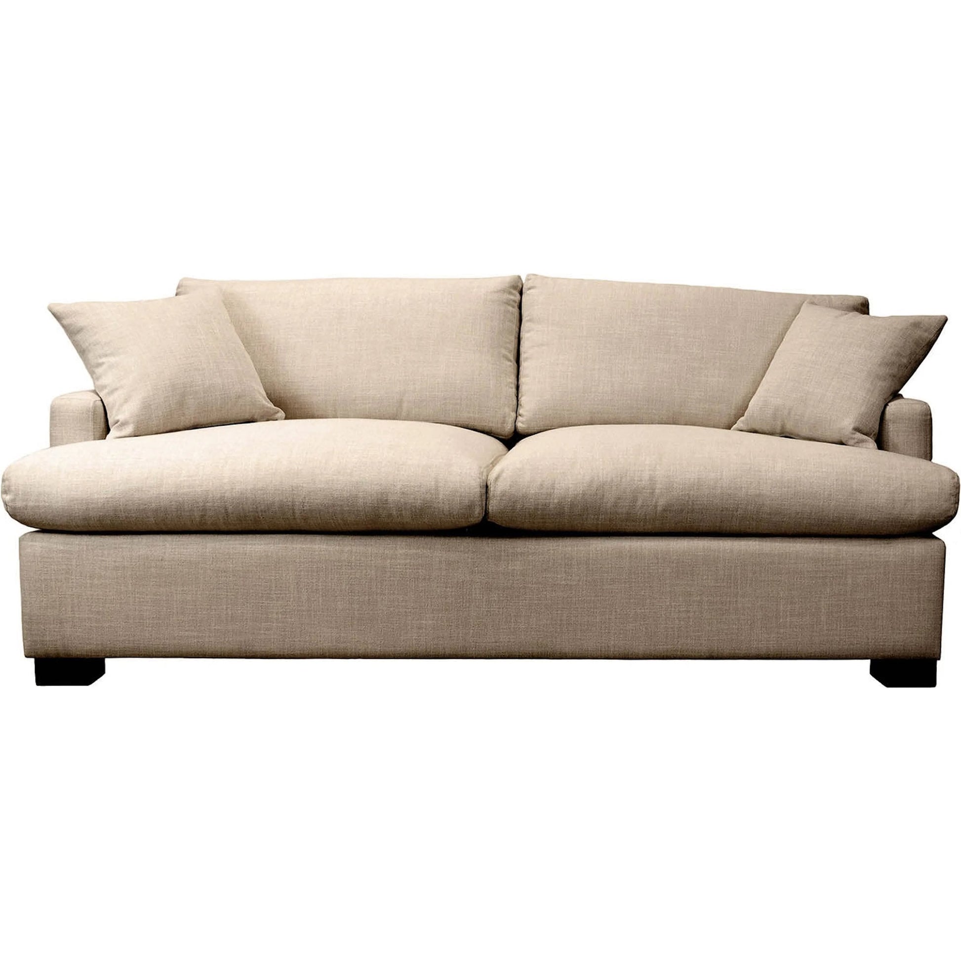 Martha Double Sofa Bed by LH Imports in walnut brown. Made from hemlock, alder, plywood, feather, polyester, foam, polyester fiber in a modern style.