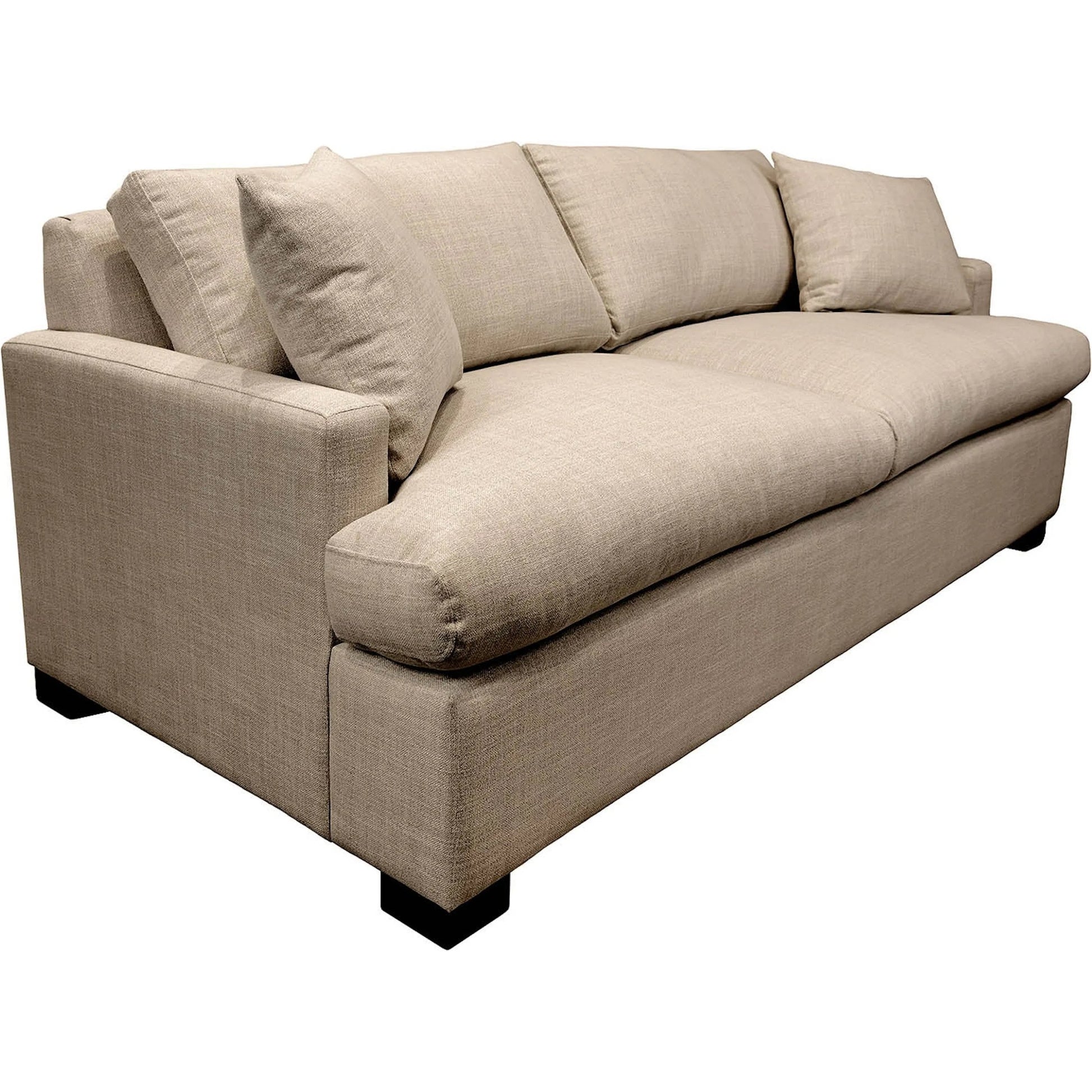 Martha Double Sofa Bed by LH Imports in walnut brown. Made from hemlock, alder, plywood, feather, polyester, foam, polyester fiber in a modern style.