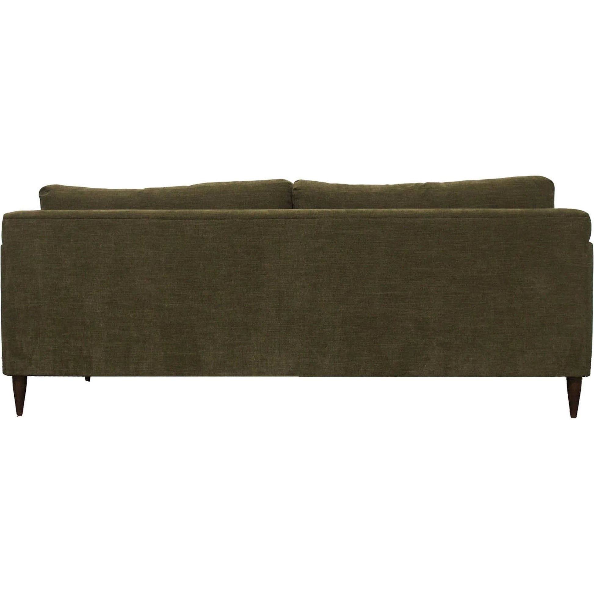 Gemma Sofa by LH Imports in green, pine. Made from hemlock, alder, plywood, feather, polyester, foam, polyester fiber in a unique style.