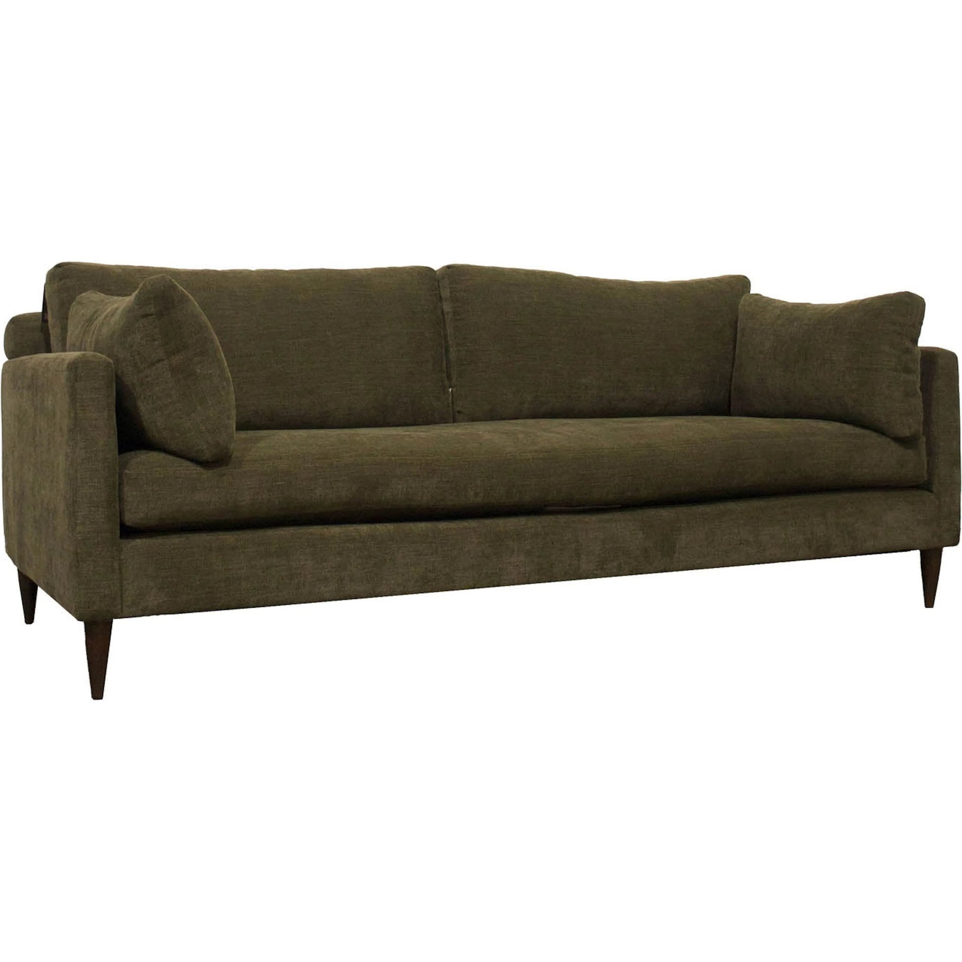 Gemma Sofa by LH Imports in green, pine. Made from hemlock, alder, plywood, feather, polyester, foam, polyester fiber in a unique style.