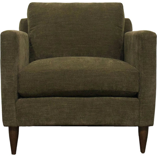 Gemma Club Chair by LH Imports in green, pine. Made from hemlock, alder, plywood, feather, polyester, foam, polyester fiber in a transitional style.
