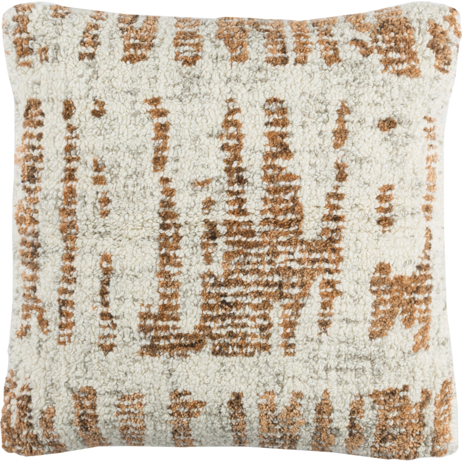 Primal Pillow - 16902 by Surya in green, teal. Made from front: 60% wool, 40% viscose, back: 75% wool, 25% viscose in a eclectic & global style.