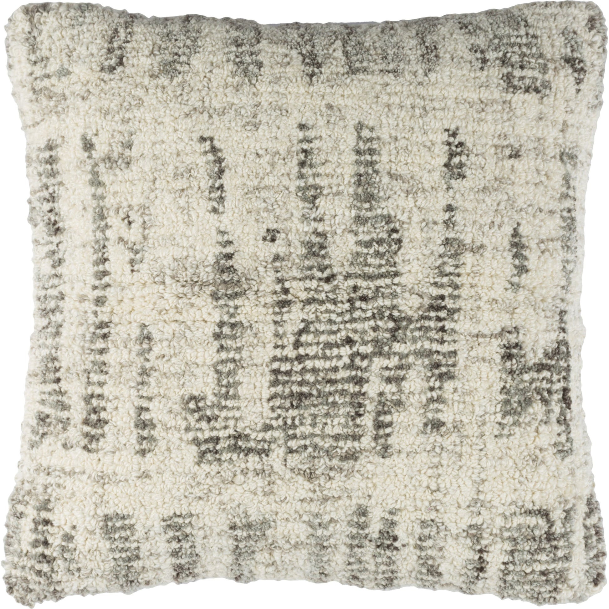 Primal Pillow - 16902 by Surya in green, teal. Made from front: 60% wool, 40% viscose, back: 75% wool, 25% viscose in a eclectic & global style.