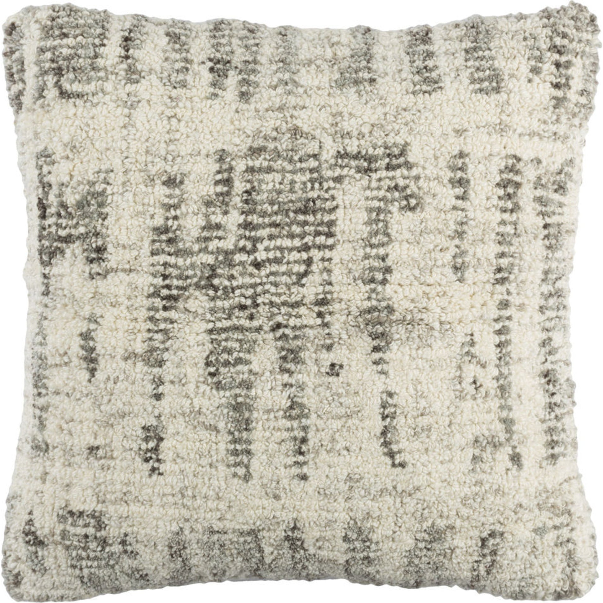 Primal Pillow - 16902 by Surya in green, teal. Made from front: 60% wool, 40% viscose, back: 75% wool, 25% viscose in a eclectic & global style.