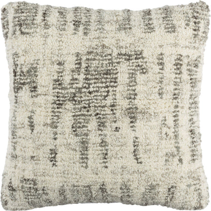 Primal Pillow - 16902 by Surya in green, teal. Made from front: 60% wool, 40% viscose, back: 75% wool, 25% viscose in a eclectic & global style.