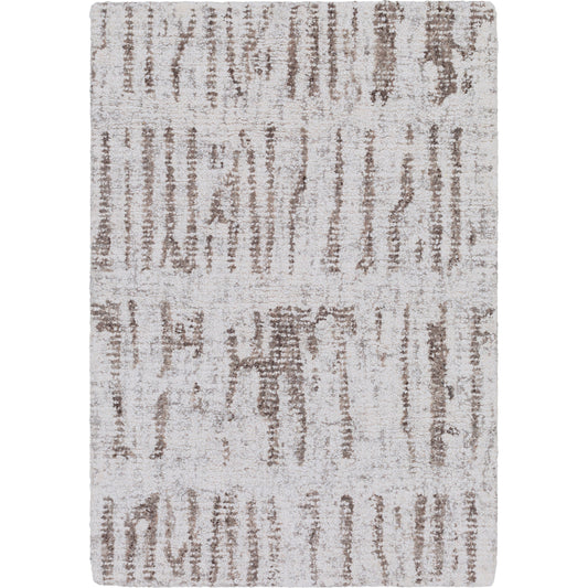 Primal Rug - 17420 by Surya in gray, medium gray, black, cream. Made from 60% wool, 40% viscose in a unique style.
