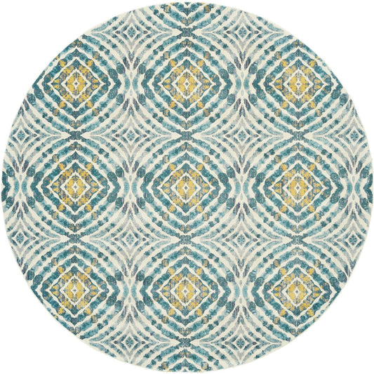 Keats Transitional Rug - 3469F by Feizy in blue, ivory, yellow. Made from polypropylene, polyester in a unique style.