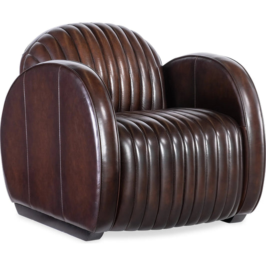 Banks Chair by Hooker Furniture in brown and dark wood. Made from unique in a unique style.