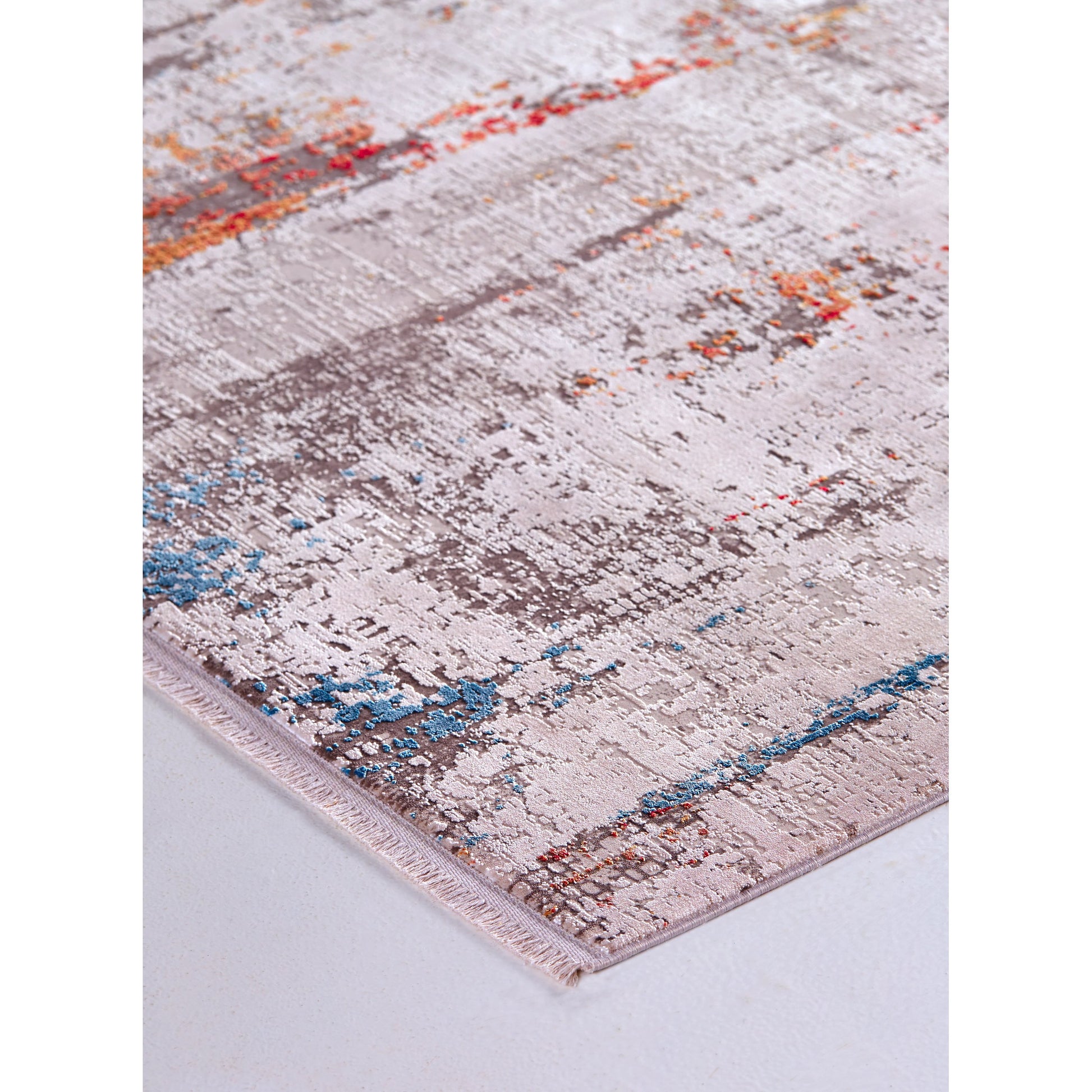 Cadiz Rug - 3903F by Feizy in gray, red, blue. Made from viscose, acrylic in a unique style.