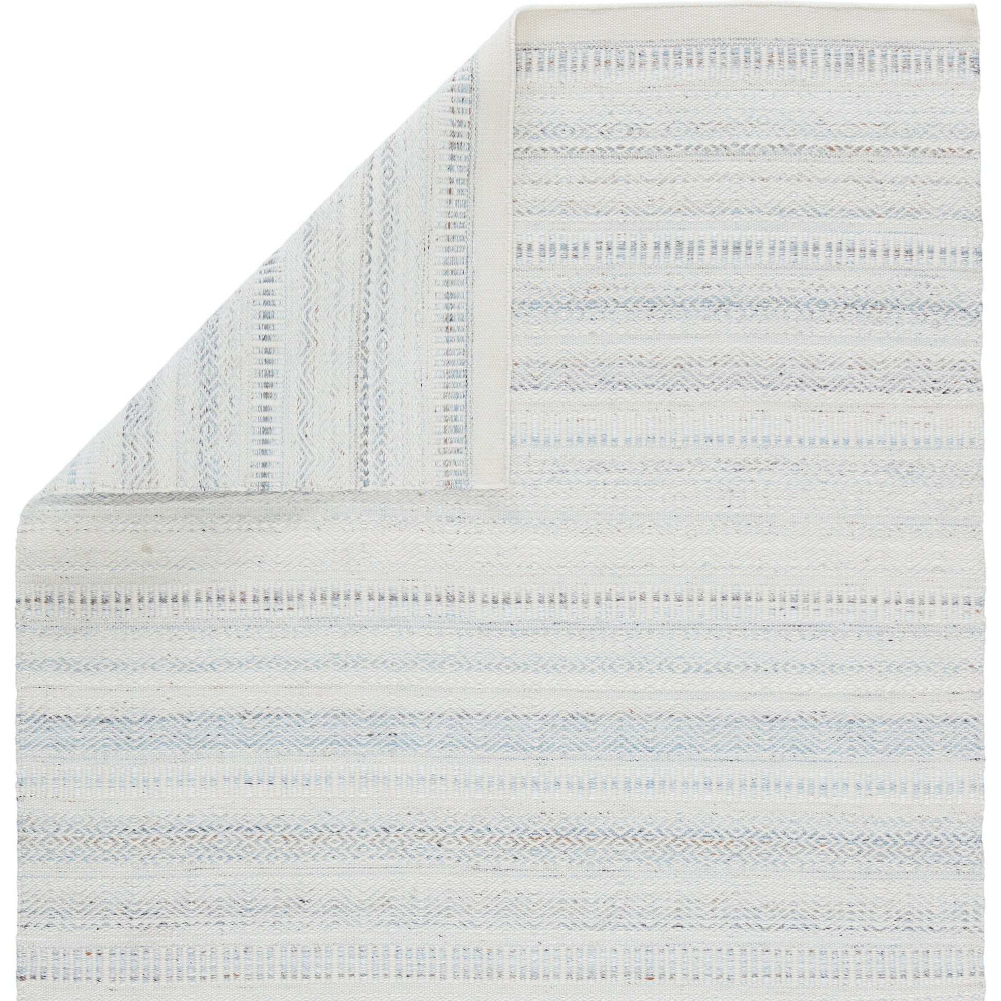 Penrose PNR02 Indoor/Outdoor Rug by Jaipur Living in light blue, ivory. Made from 100% polyester in a unique style.