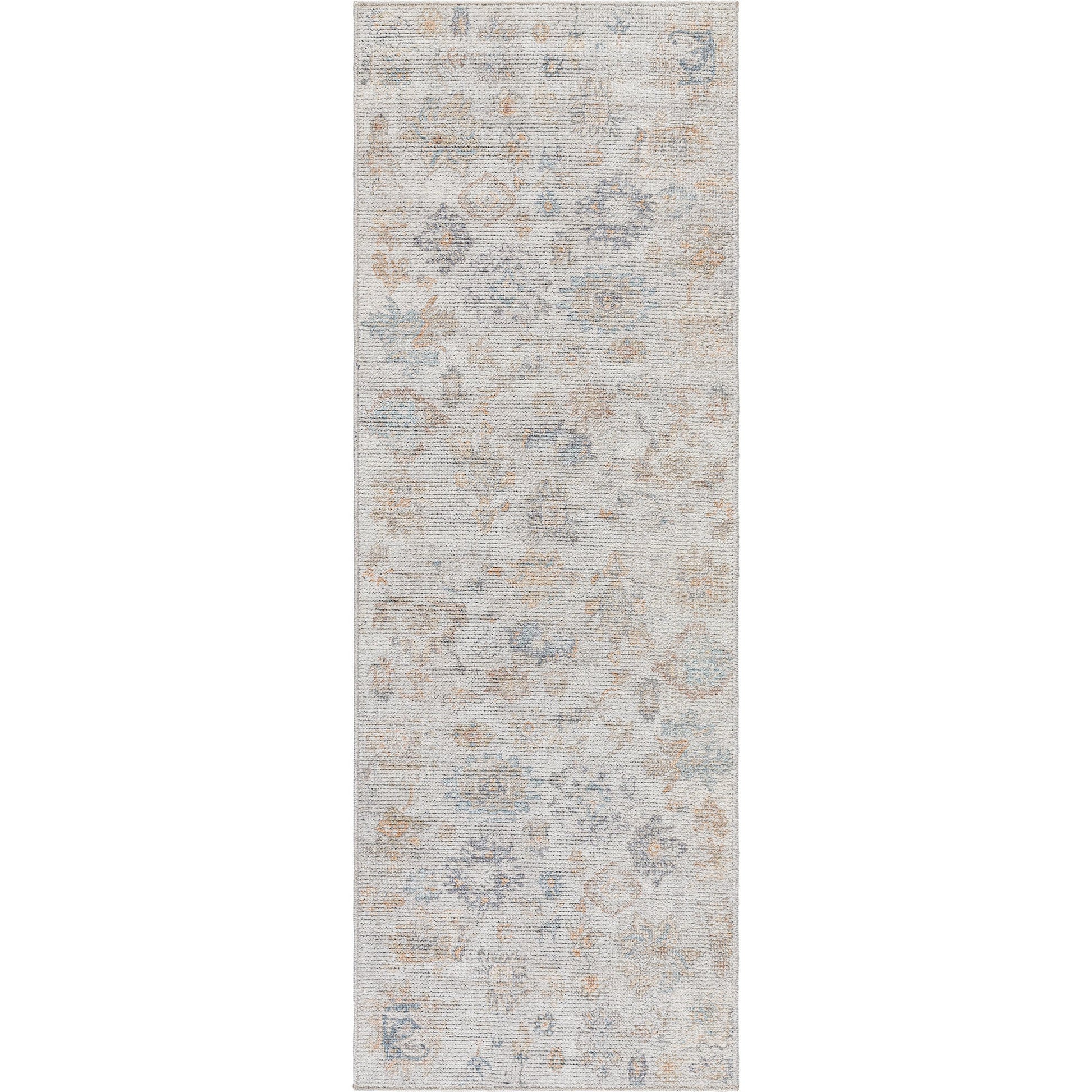 Olympic PNWOL-2302 Rug by Our PNW Home x Livabliss in gray, cream, tan, charcoal, light brown, sky blue. Made from polyester in a unique style.