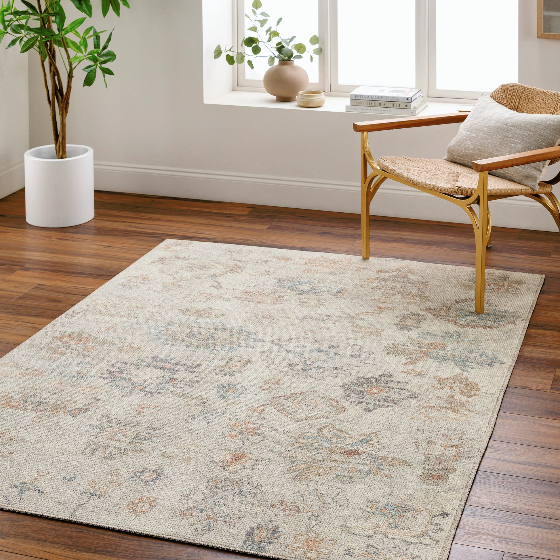 Olympic Rug - 533698 by Our PNW Home x Livabliss in gray, cream, tan, charcoal, light brown, sky blue. Made from polyester in a unique style.