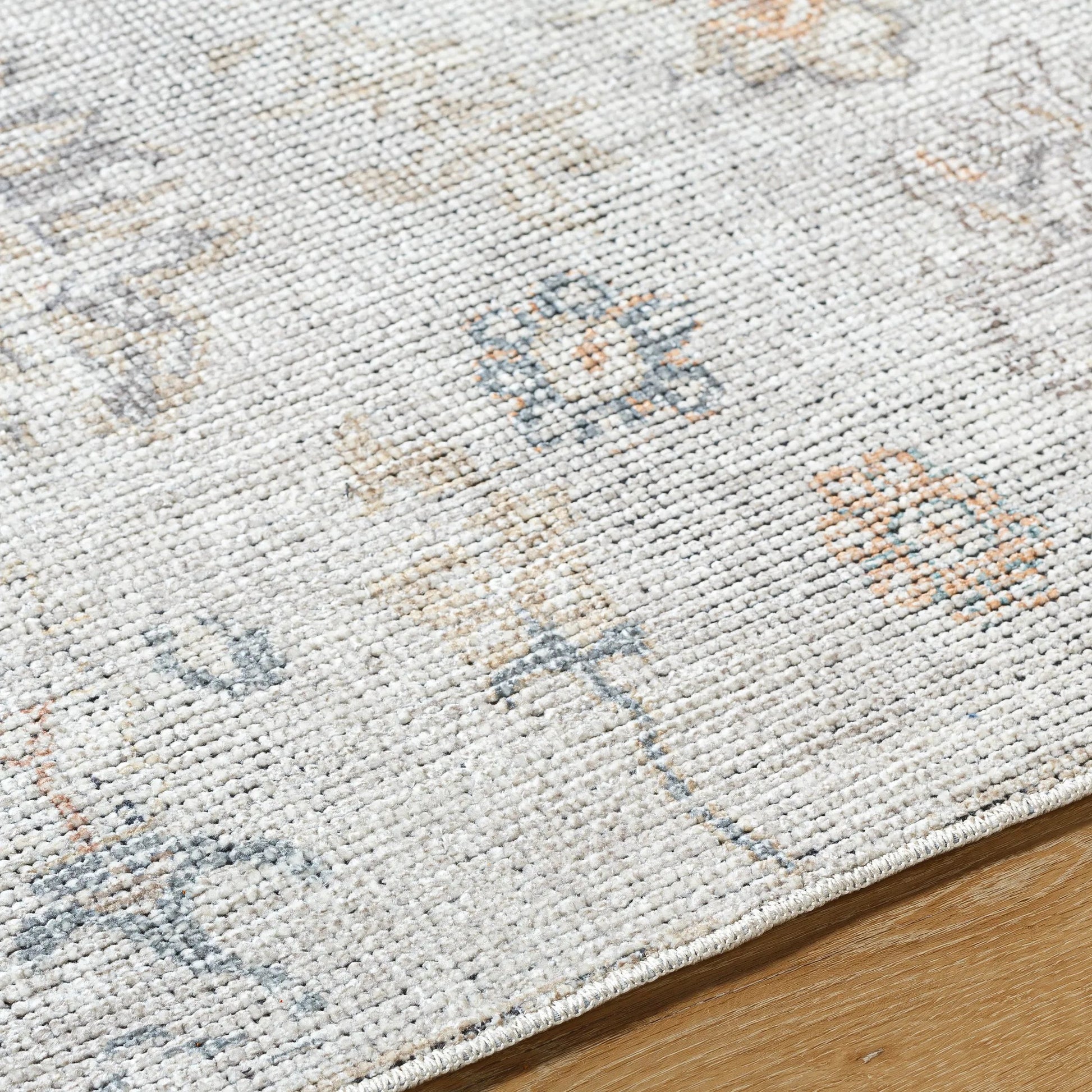 Olympic Rug - 533698 by Our PNW Home x Livabliss in gray, cream, tan, charcoal, light brown, sky blue. Made from polyester in a unique style.