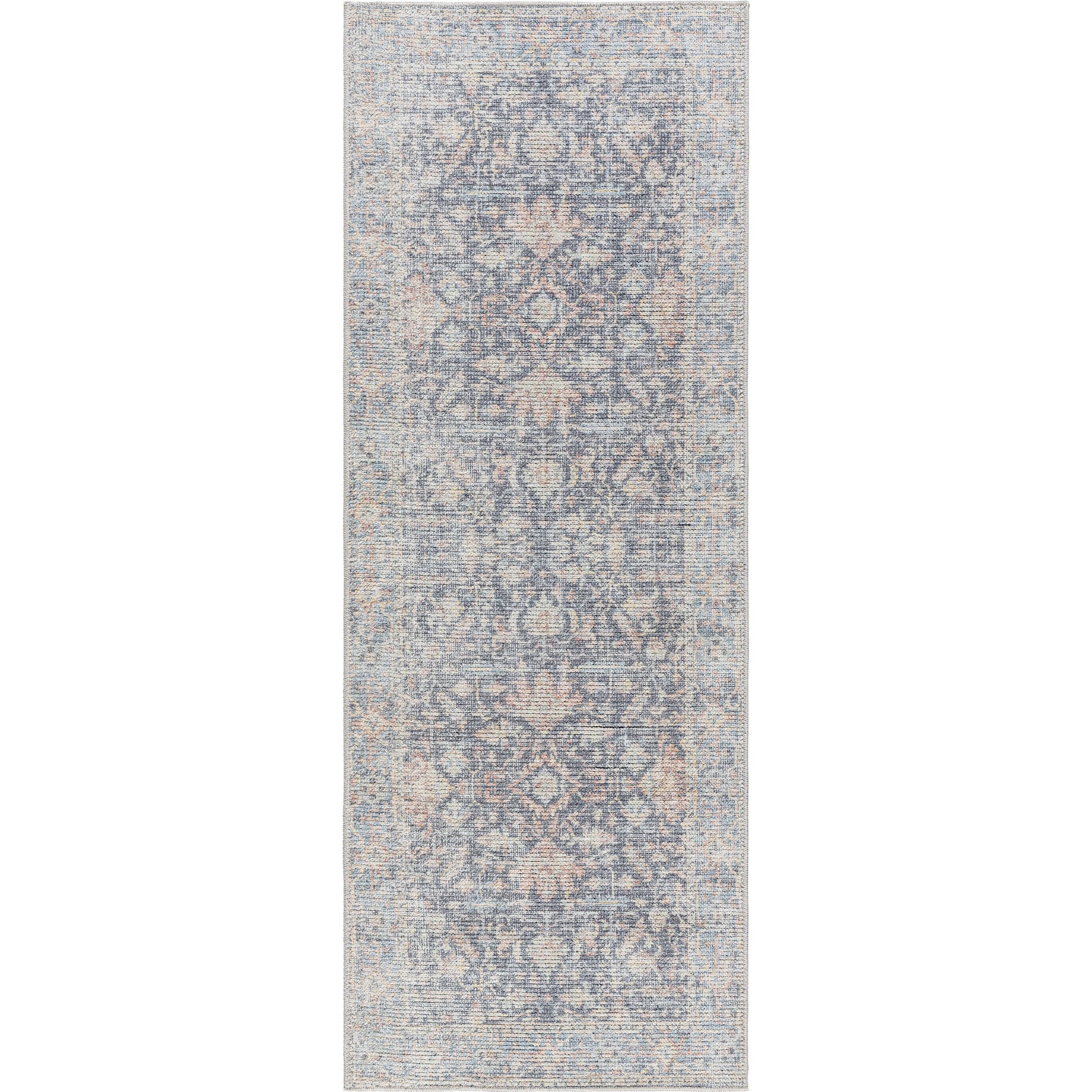 Olympic Rug - 533680 by Our PNW Home x Livabliss in charcoal, sky blue, amber, seafoam, light brown, gray. Made from polyester in a unique style.