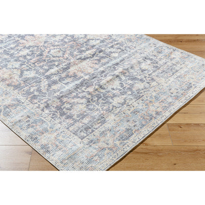 Olympic Rug - 533680 by Our PNW Home x Livabliss in charcoal, sky blue, amber, seafoam, light brown, gray. Made from polyester in a unique st
