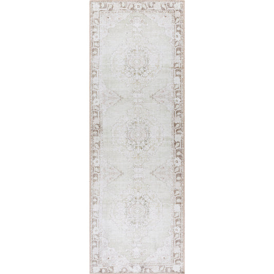 Rainier Rug - 533537 by Our PNW Home x Livabliss in light sage, cream, light brown, light olive, medium gray, oatmeal. Made from polyester in a unique style.