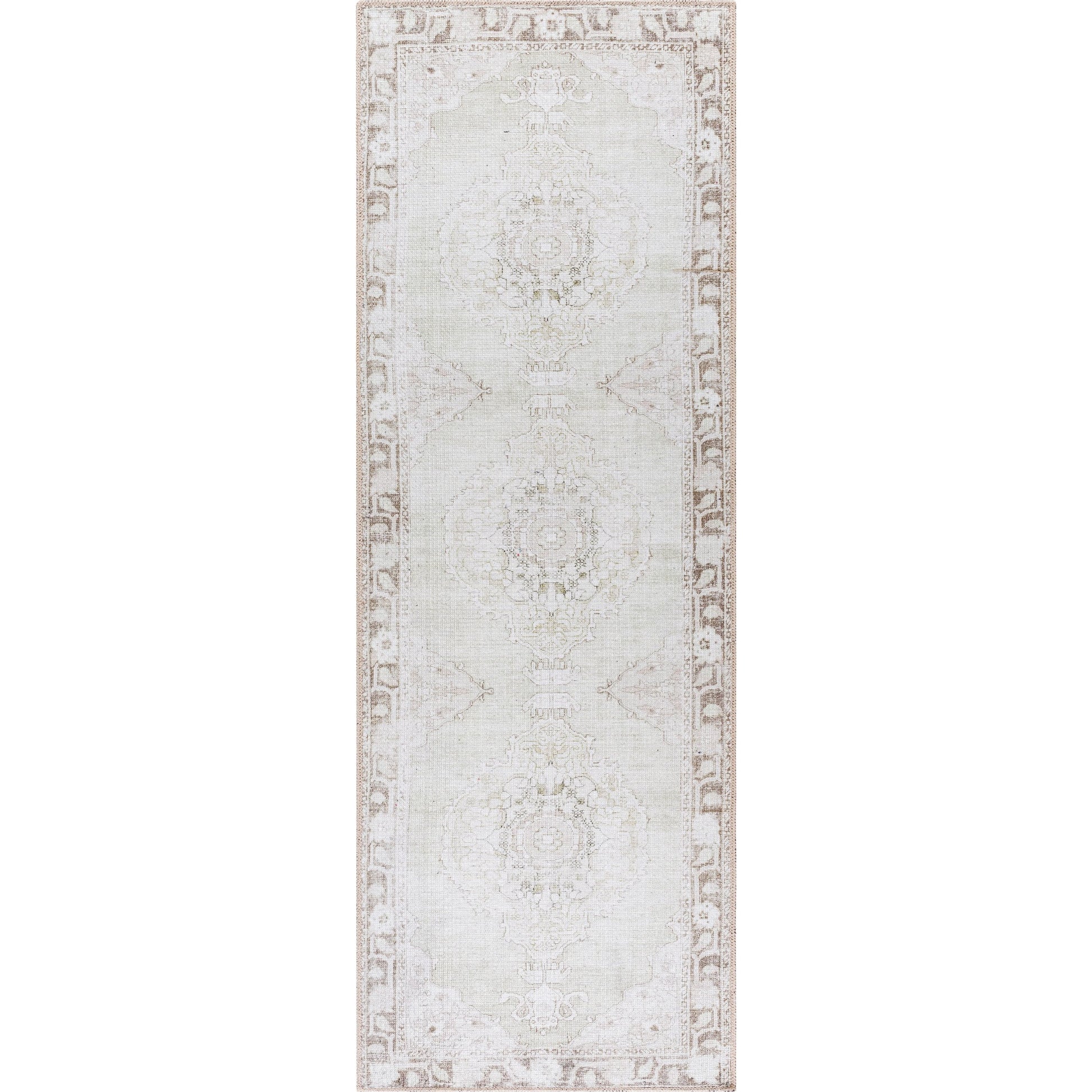 Rainier Rug - 533537 by Our PNW Home x Livabliss in light sage, cream, light brown, light olive, medium gray, oatmeal. Made from polyester in a unique style.