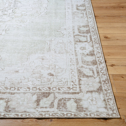 Rainier Rug - 533537 by Our PNW Home x Livabliss in light sage, cream, light brown, light olive, medium gray, oatmeal. Made from polyester in