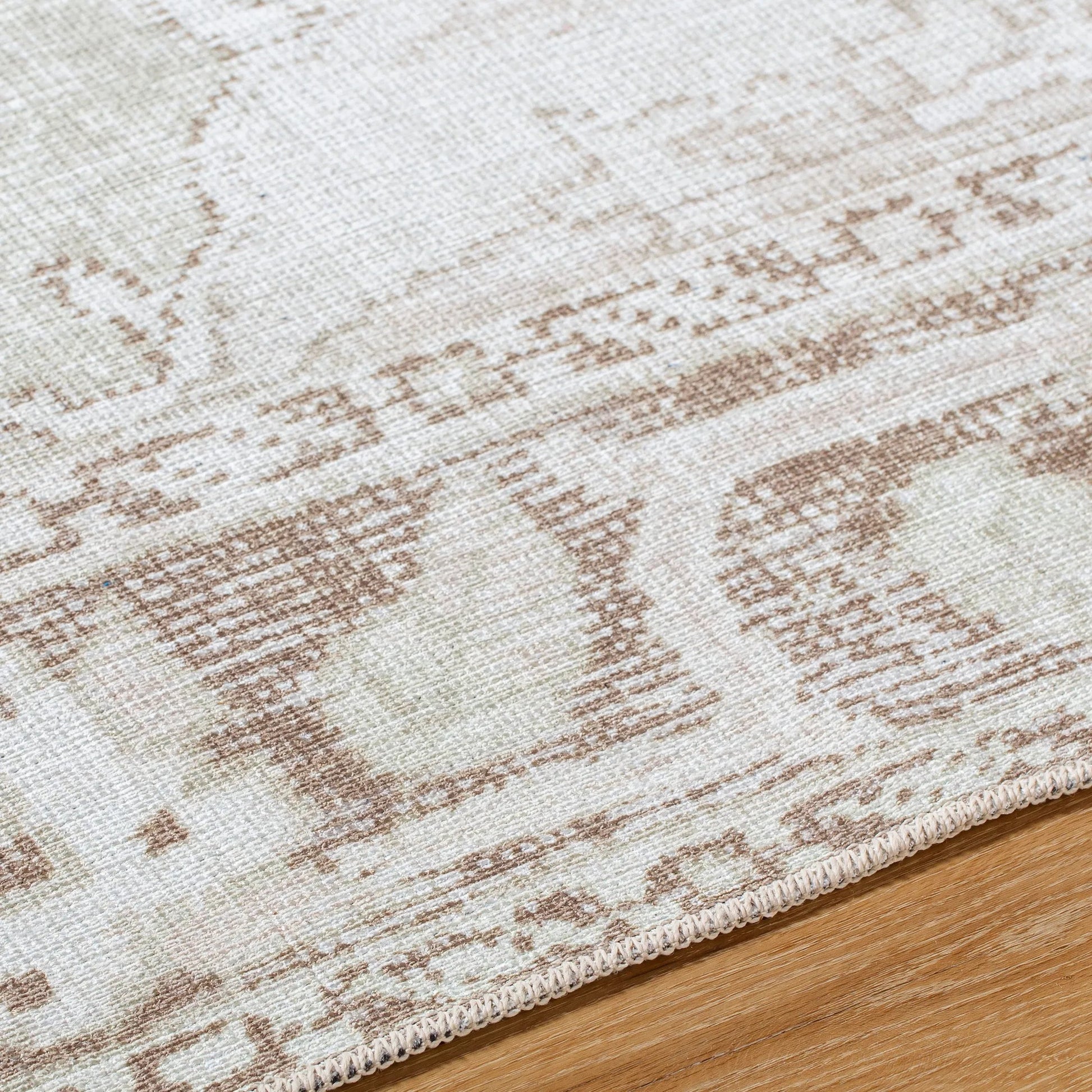 Rainier Rug - 533537 by Our PNW Home x Livabliss in light sage, cream, light brown, light olive, medium gray, oatmeal. Made from polyester in