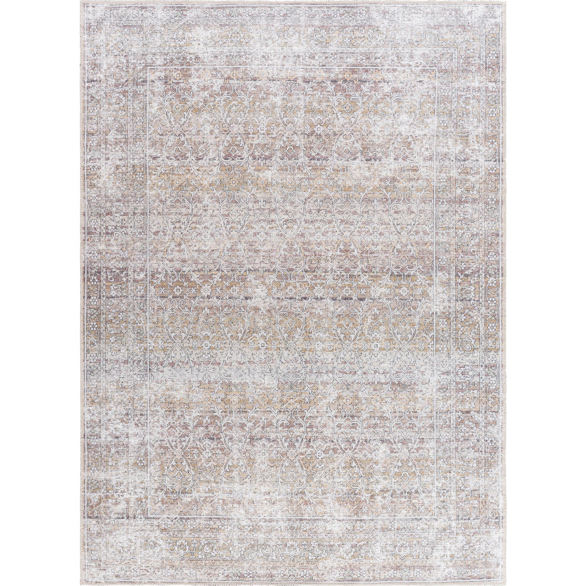 Rainier Rug - 533561 by Our PNW Home x Livabliss in light brown, cream, camel, brown, dark brown. Made from polyester in a unique style.