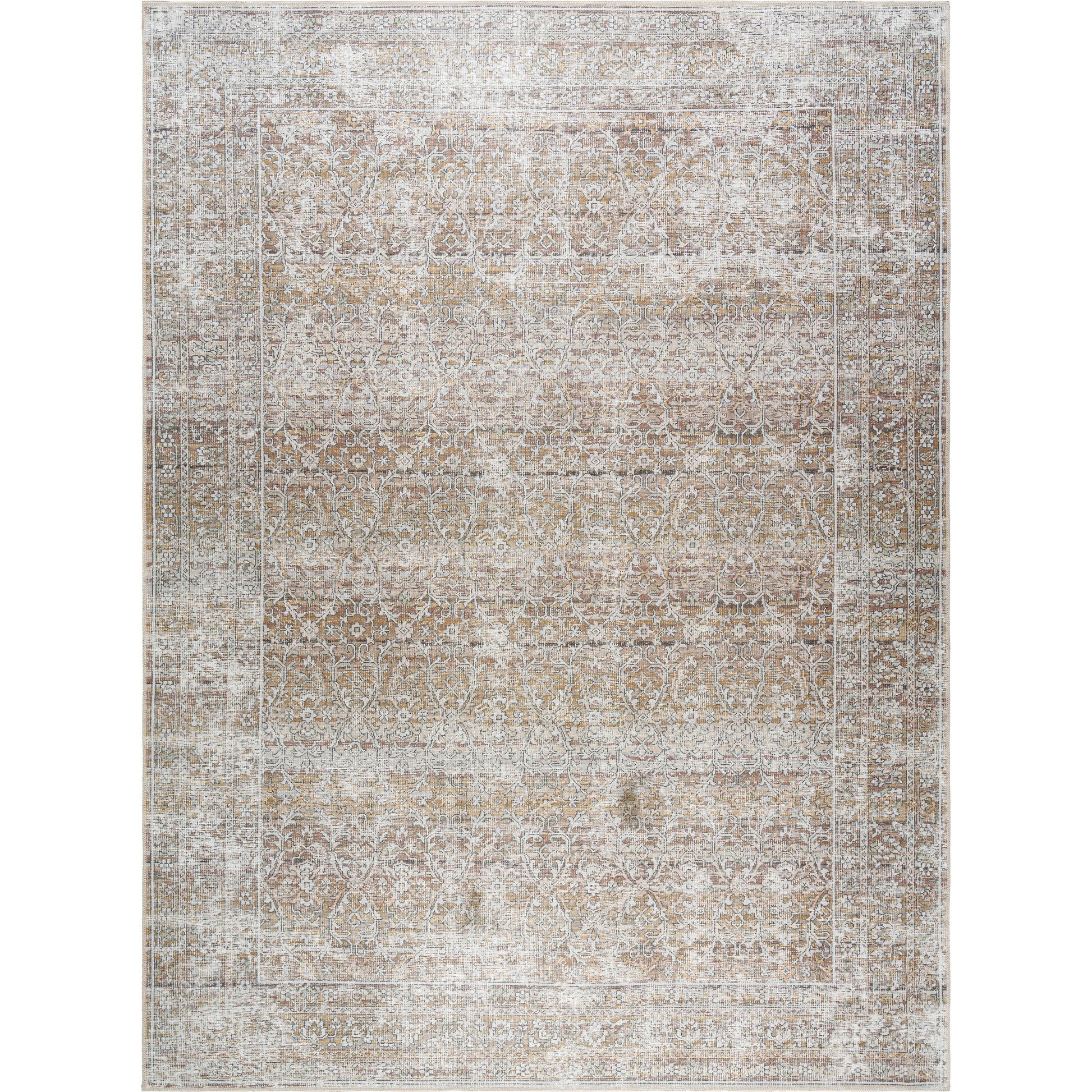 Rainier Rug - 533561 by Our PNW Home x Livabliss in light brown, cream, camel, brown, dark brown. Made from polyester in a unique style.