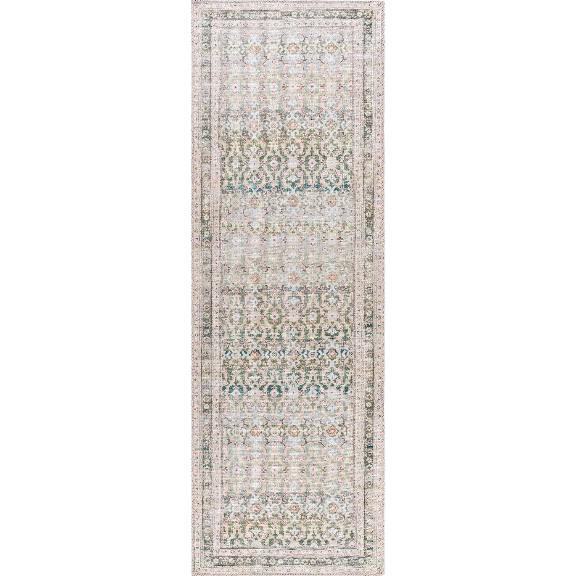 Rainier Rug - 533569 by Our PNW Home x Livabliss in olive, seafoam, wheat, cream, brown, dark brown. Made from polyester in a unique style.