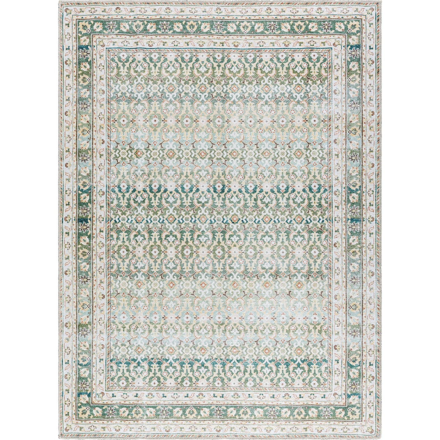 001 SI-2168302,SI-2168306,SI-2168307,SI-2168308,SI-2245651 | Primary Silo | Rainier Rug - 533569 by Our PNW Home x Livabliss in olive, seafoam, wheat, cream, brown, dark brown. Made from polyester in a unique style.
