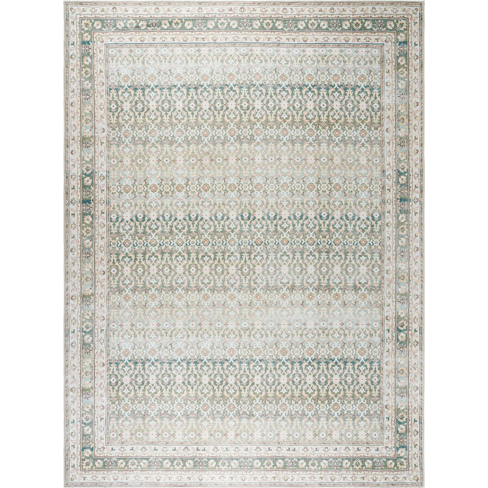 Rainier Rug - 533569 by Our PNW Home x Livabliss in olive, seafoam, wheat, cream, brown, dark brown. Made from polyester in a unique style.