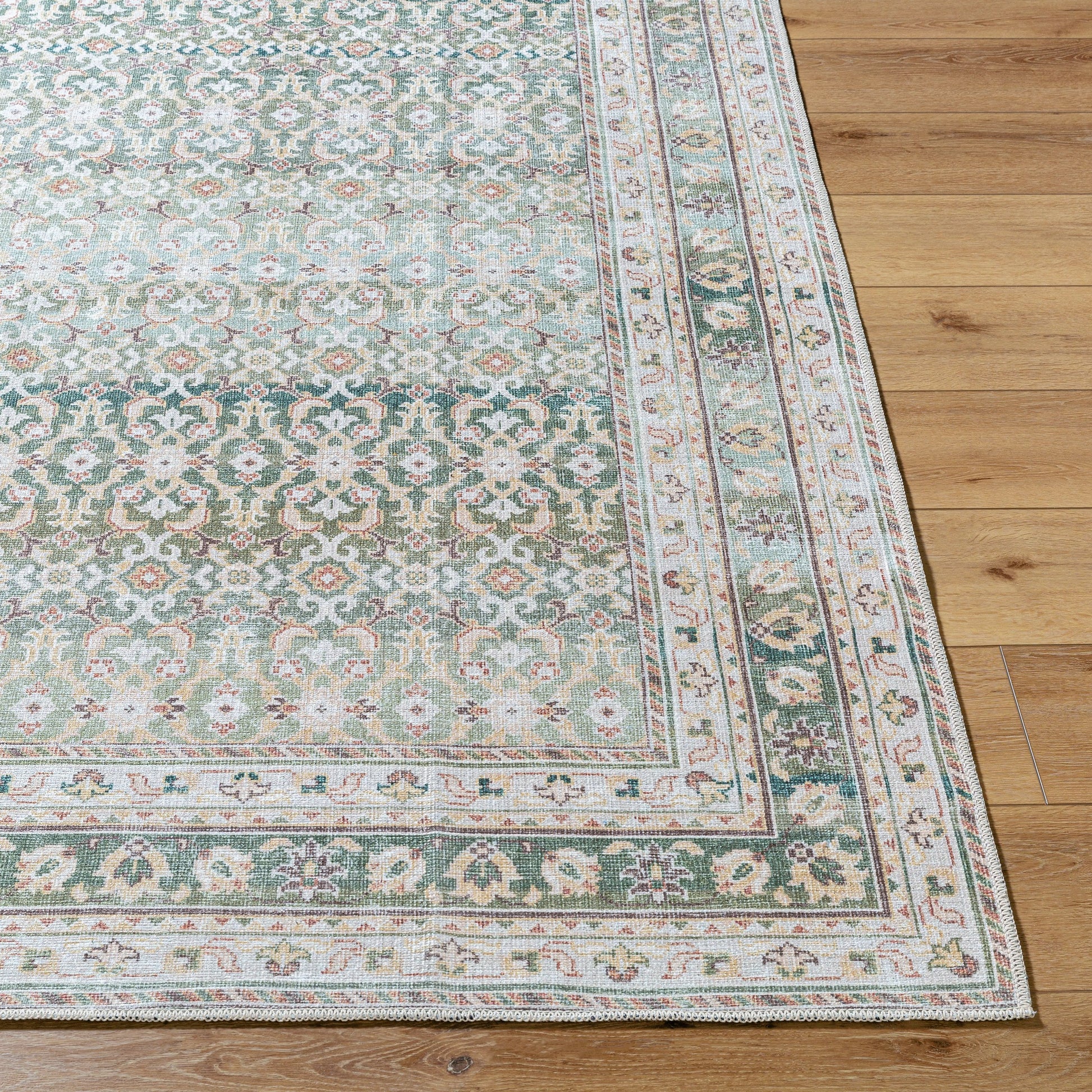 Rainier Rug - 533569 by Our PNW Home x Livabliss in olive, seafoam, wheat, cream, brown, dark brown. Made from polyester in a unique style.